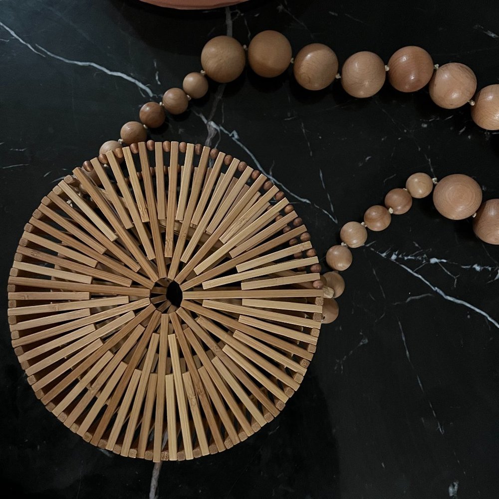 CULT GAIA Bamboo Circle Bag